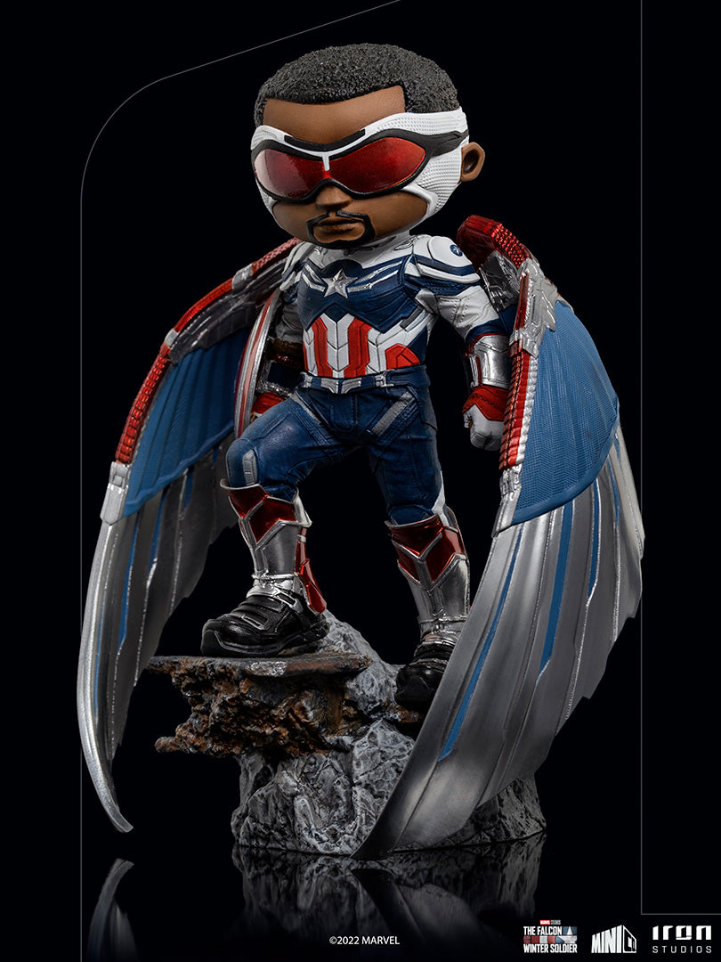 Captain America Minifigur aus Marvel als Sam Wilson - Minico