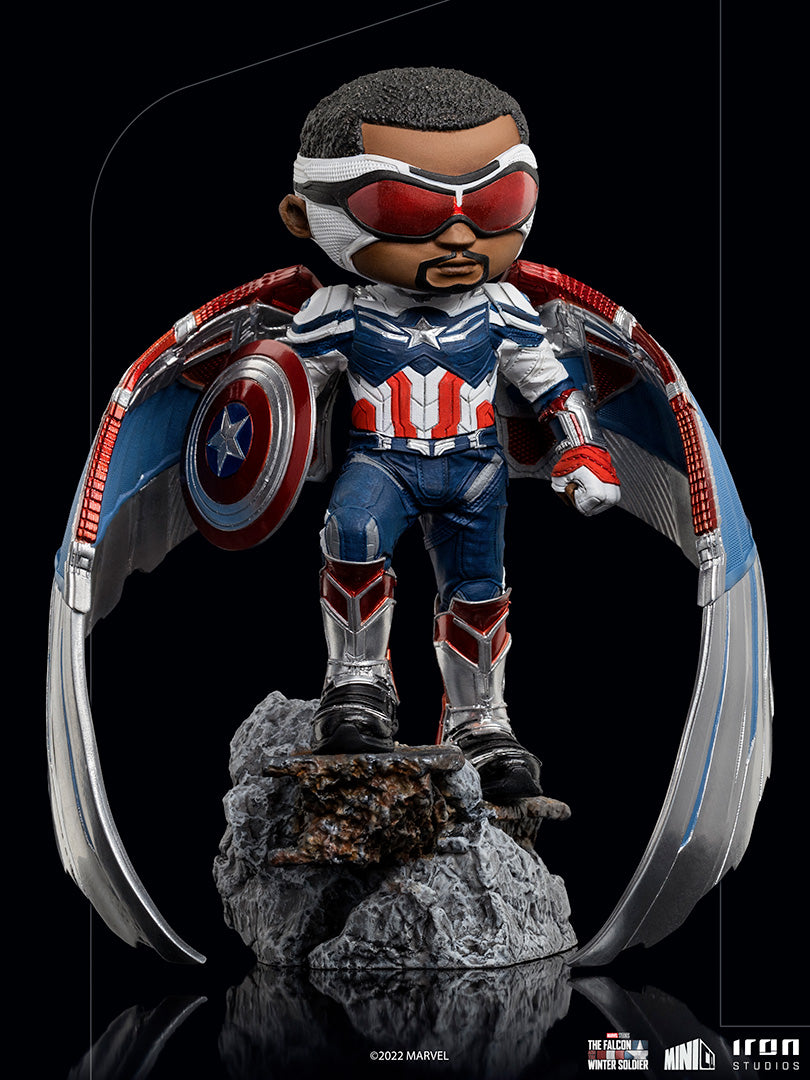 Captain America Minifigur aus Marvel als Sam Wilson - Minico