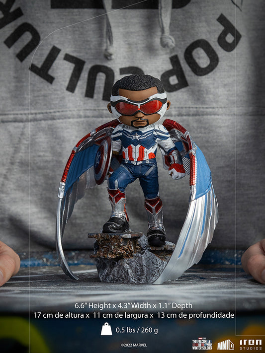 Captain America Minifigur aus Marvel als Sam Wilson - Minico
