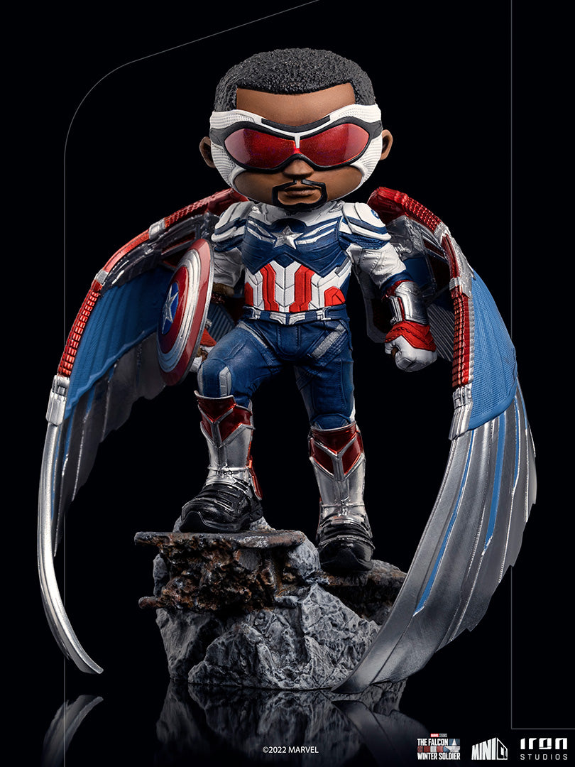 Captain America Minifigur aus Marvel als Sam Wilson - Minico