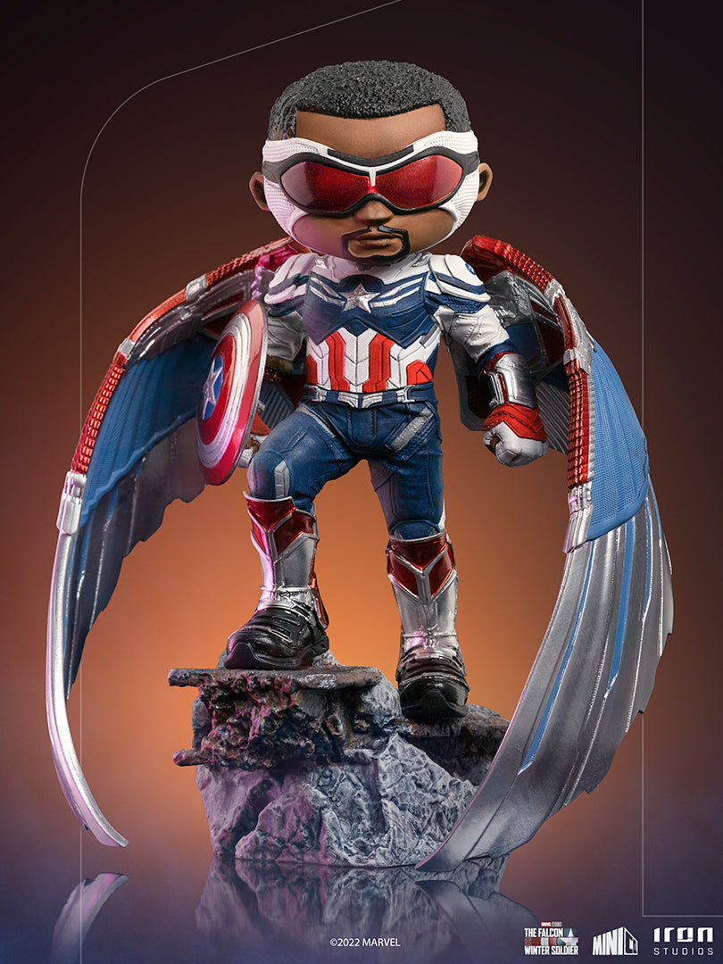 Captain America Minifigur aus Marvel als Sam Wilson - Minico