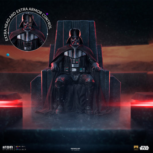 Darth Vader on Throne Statue Star Wars Art Scale 1/10 Figur