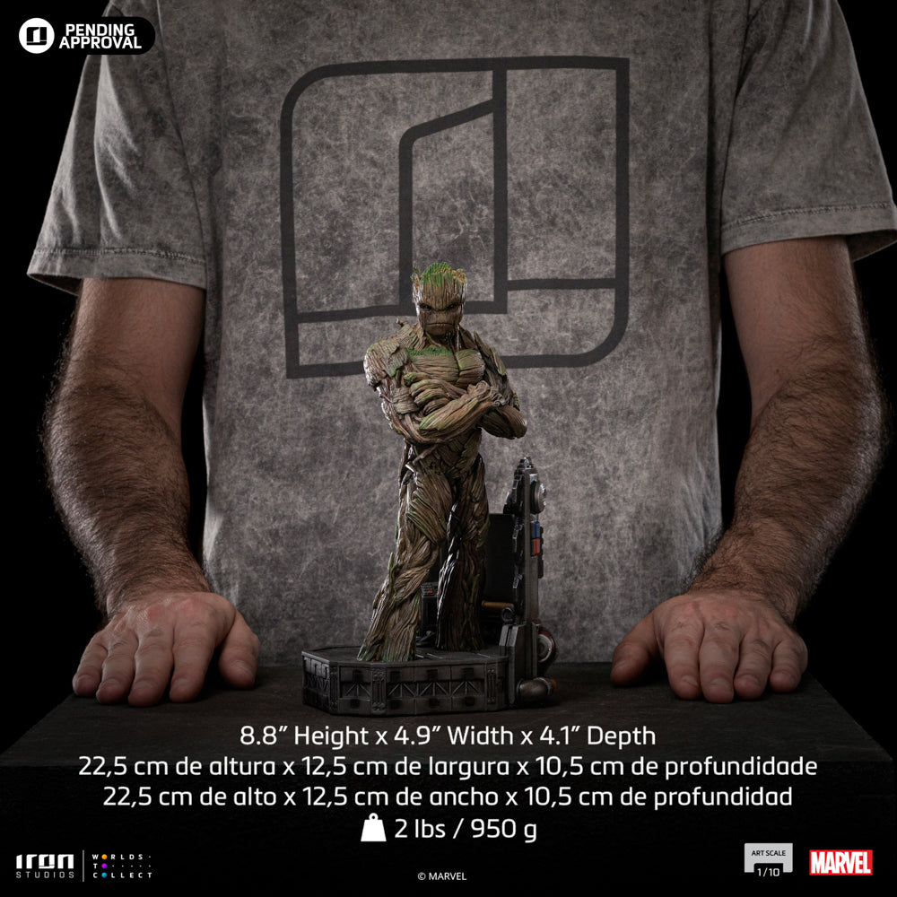 Groot Statue aus Marvel Guardians of the Galaxy Vol. 3 als Art Scale 1/10 Figur