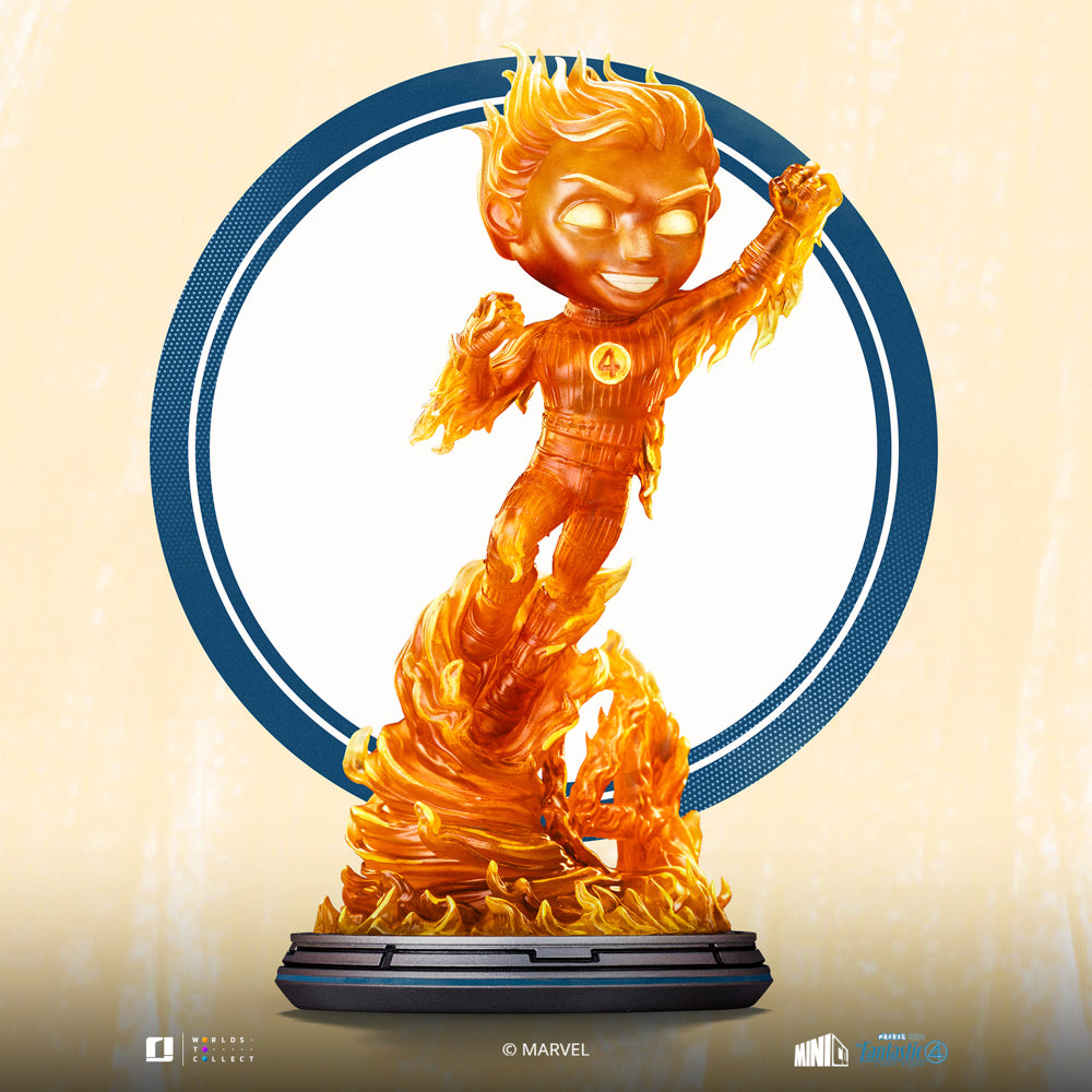 Human Torch Minifigur aus Marvel Fantastic Four: First Steps - Minico