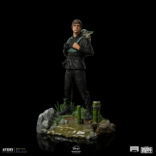 Luke Skywalker & Grogu Statue aus Star Wars als Art Scale 1/10 Figur