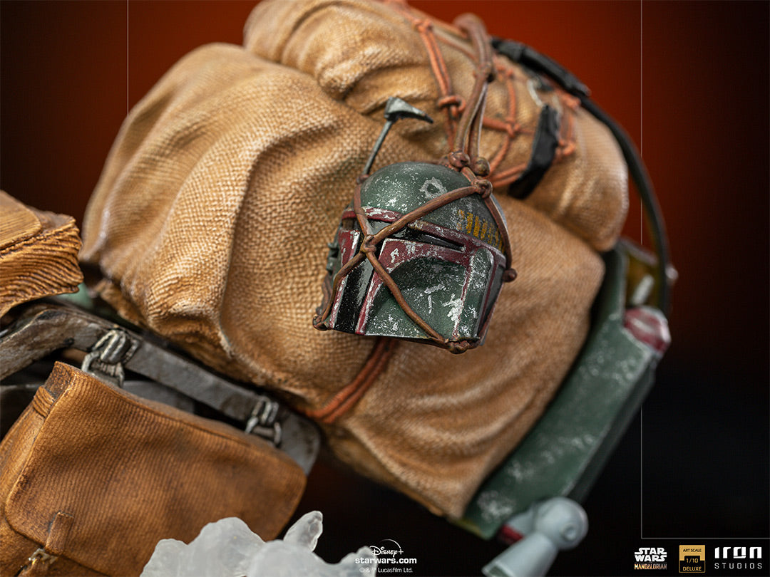 The Mandalorian on Speederbike Statue Star Wars Art Scale 1/10 Figur