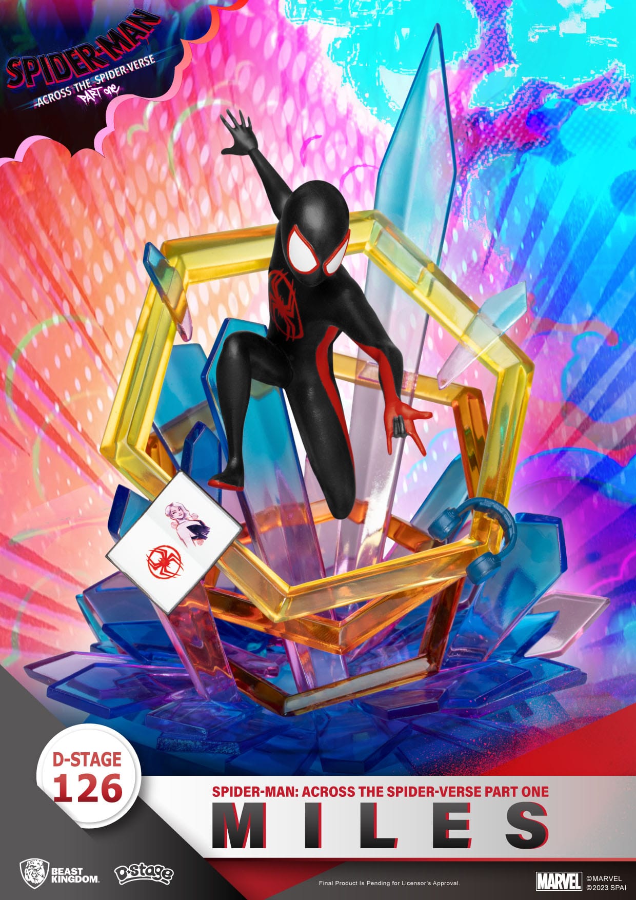 Miles Morales Statue aus Spider-Man: Across the Spider-Verse Marvel 15cm D-Stage Figur