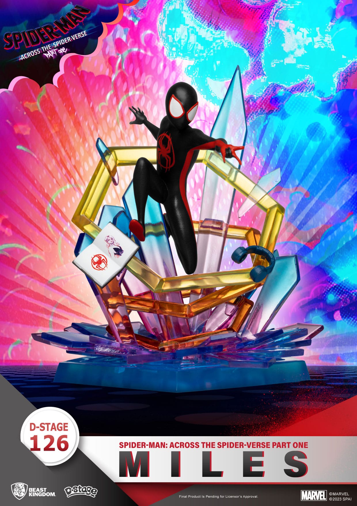 Miles Morales Statue aus Spider-Man: Across the Spider-Verse Marvel 15cm D-Stage Figur