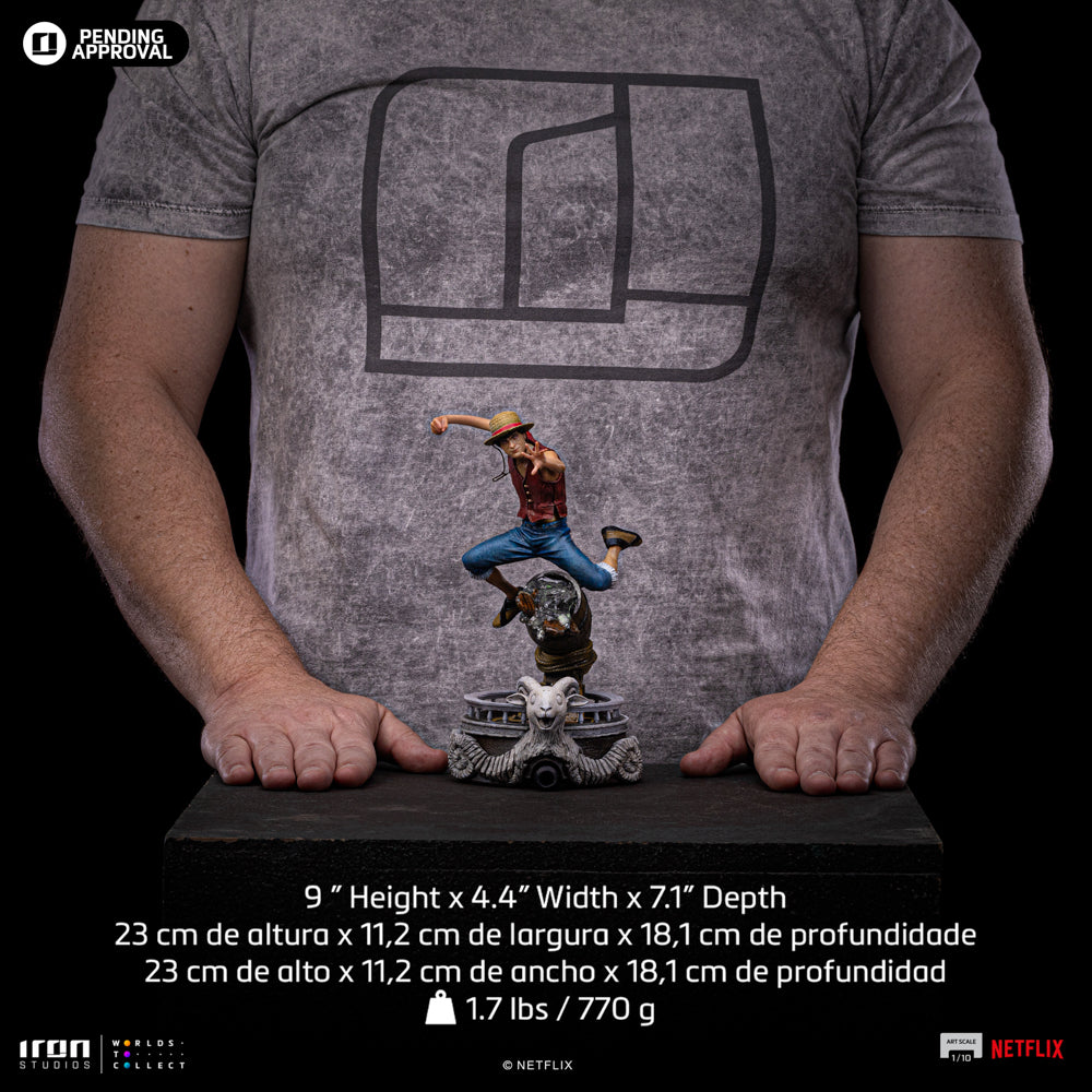 Monkey D. Ruffy Statue aus der Netflix Serie als Art Scale 1/10 Figur