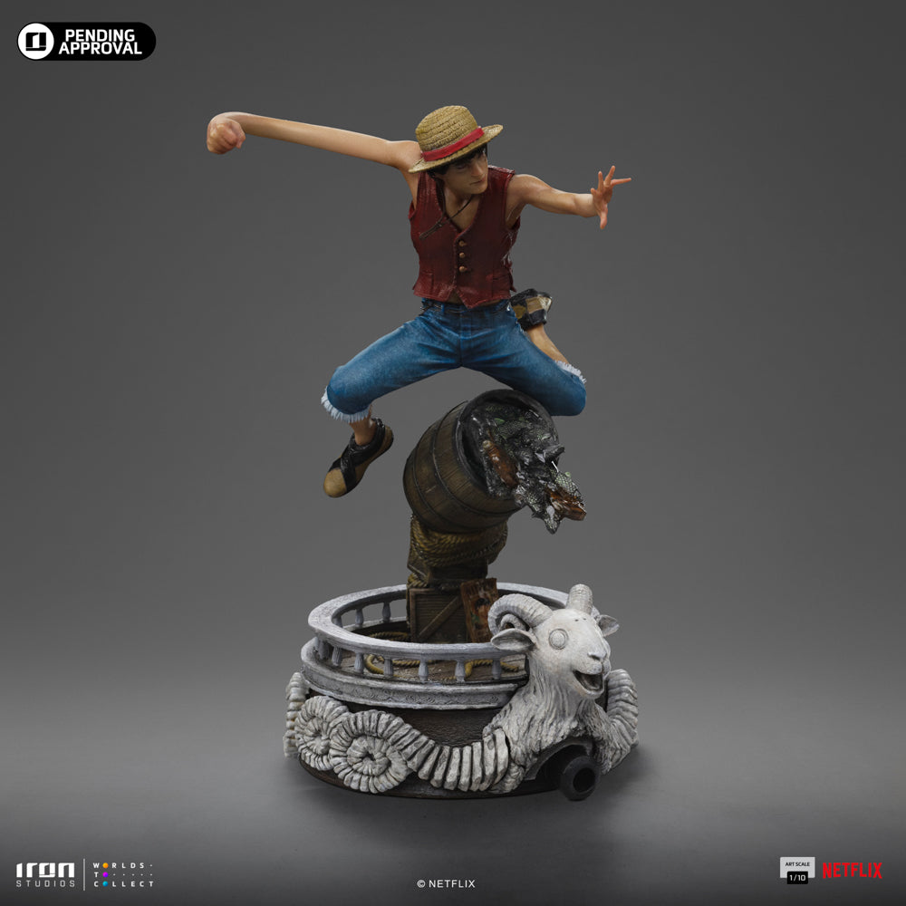 Monkey D. Ruffy Statue aus der Netflix Serie als Art Scale 1/10 Figur