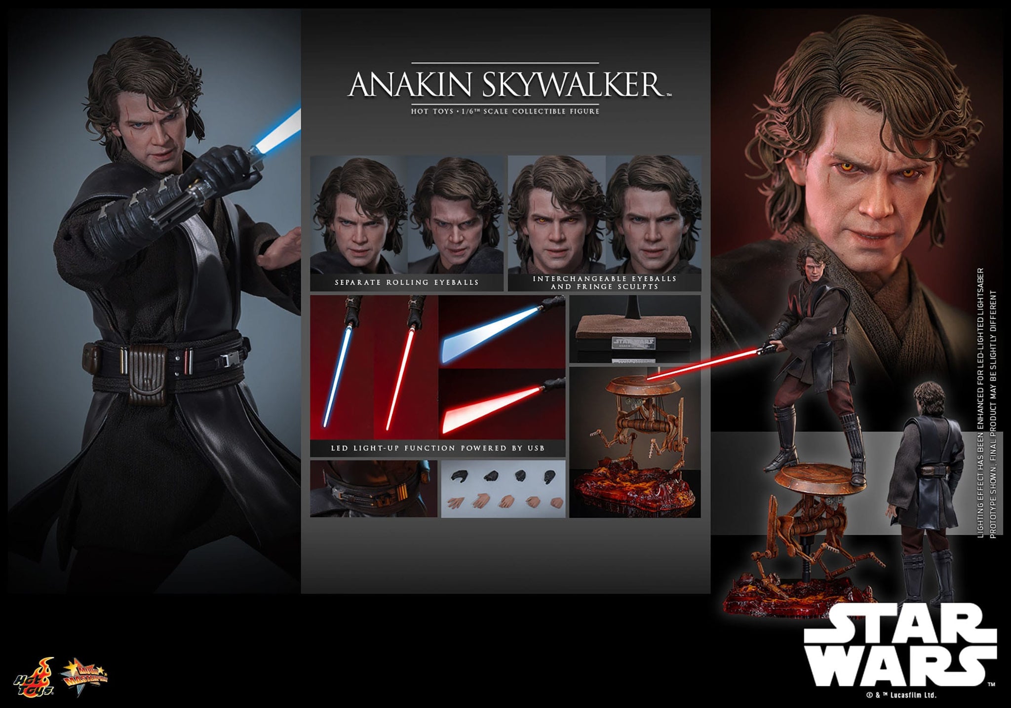 Anakin Actionfigur Star Wars Episode 3: Revenge of the Sith Figur von Hot Toys
