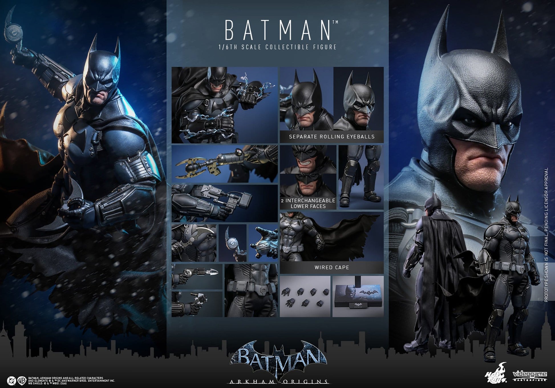 Batman Actionfigur DC Arkham Origins Figur von Hot Toys