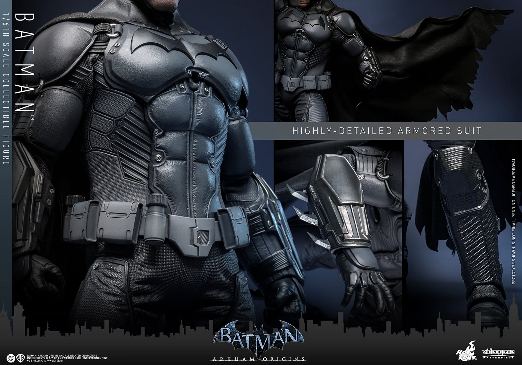 Batman Actionfigur DC Arkham Origins Figur von Hot Toys