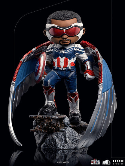 Captain America Minifigur aus Marvel als Sam Wilson - Minico