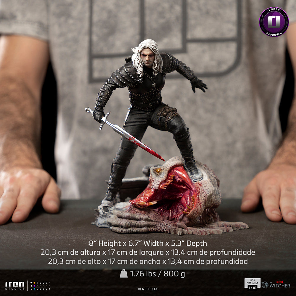 Geralt Statue The Witcher Netflix Version Art Scale 1/10 Figur