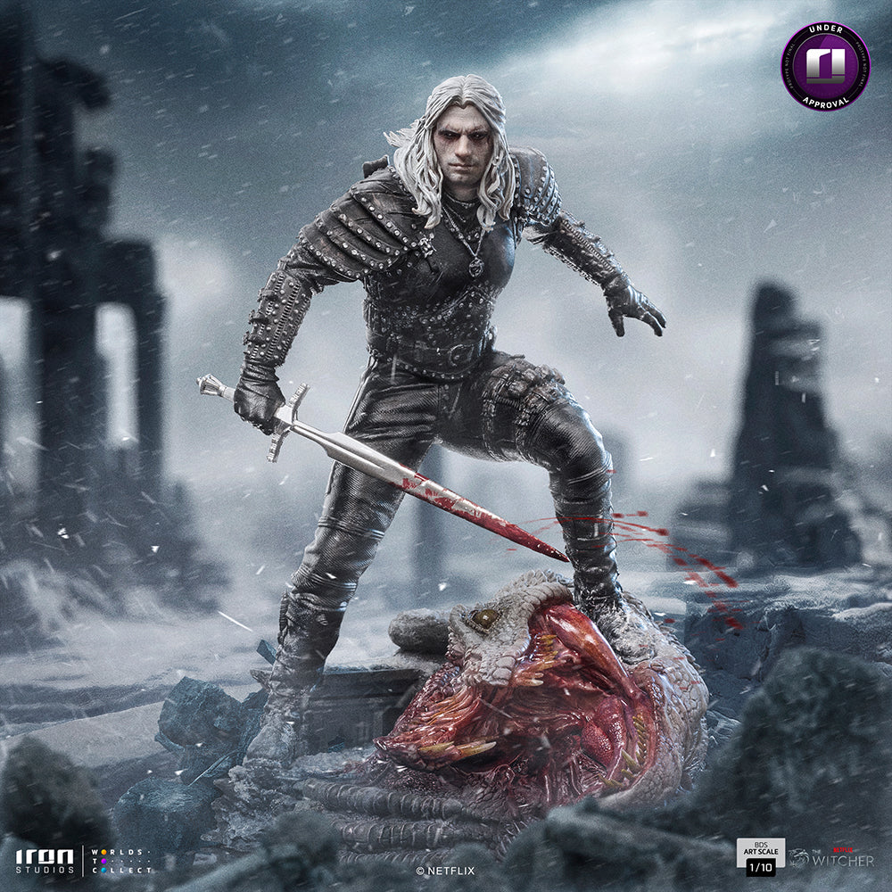 Geralt Statue The Witcher Netflix Version Art Scale 1/10 Figur