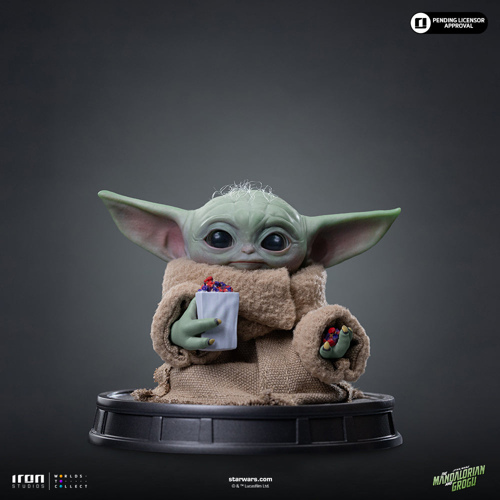 Grogu Statue Popcorn Time Star Wars Mandalorian Movie Legacy Replica 1/4 Figur