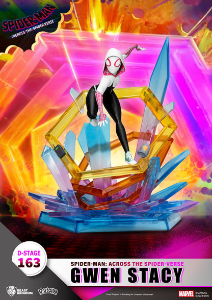 Gwen Stacey Statue aus Spider-Man: Across the Spider-Verse Marvel 15cm Beast Kingdom D-Stage Figur
