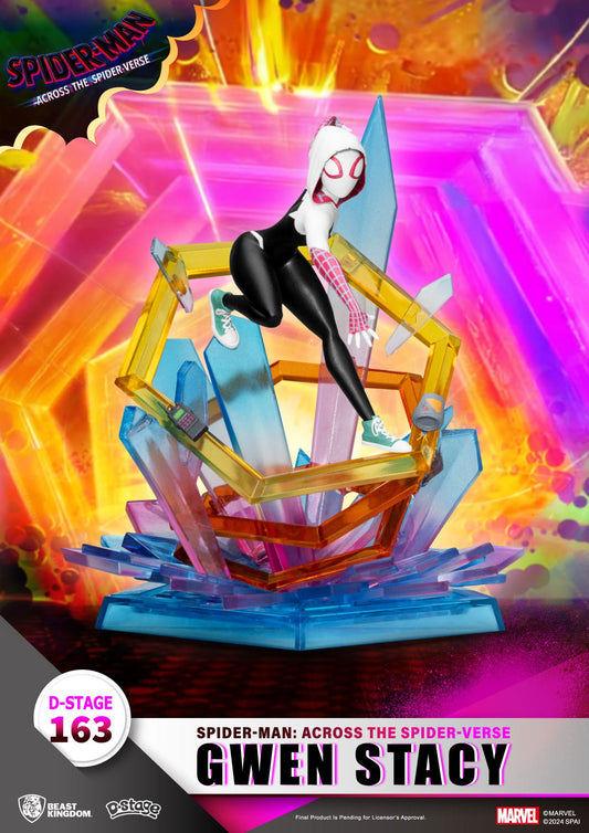 Gwen Stacey Statue aus Spider-Man: Across the Spider-Verse Marvel 15cm Beast Kingdom D-Stage Figur