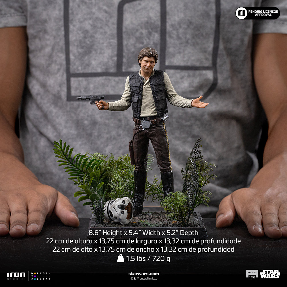 Han Solo Statue Star Wars Episode VI Art Scale 1/10 Figur