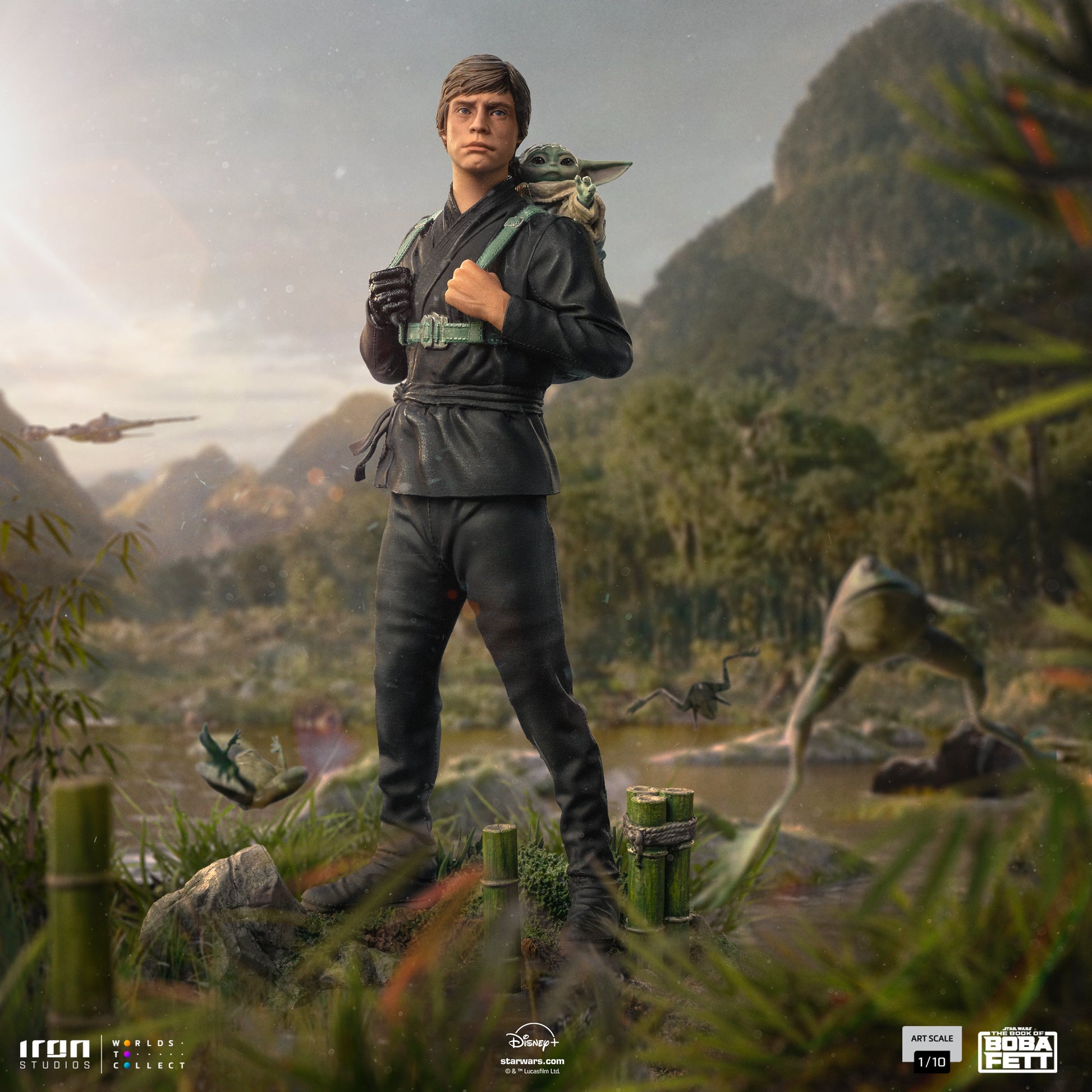 Luke Skywalker & Grogu Statue 1/10 (Book of Boba Fett) - Collectiblix