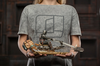 Mandalorian auf Speederbike Statue 1/10 (The Mandalorian) - Collectiblix