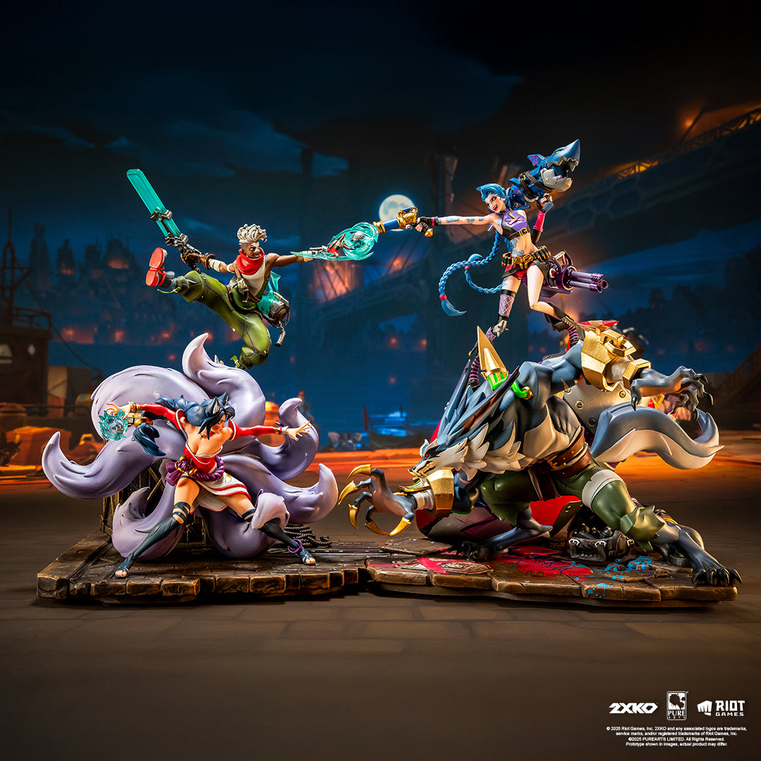 Jinx & Warwick Statue 2XKO League of Legends Pure Arts 1/10 Scale