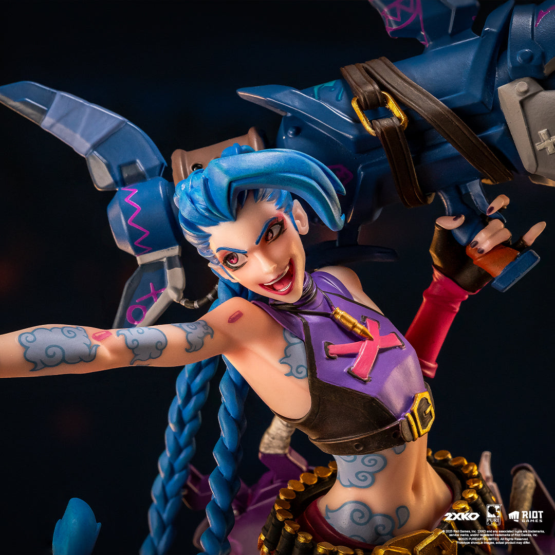 Jinx & Warwick Statue 2XKO League of Legends Pure Arts 1/10 Scale