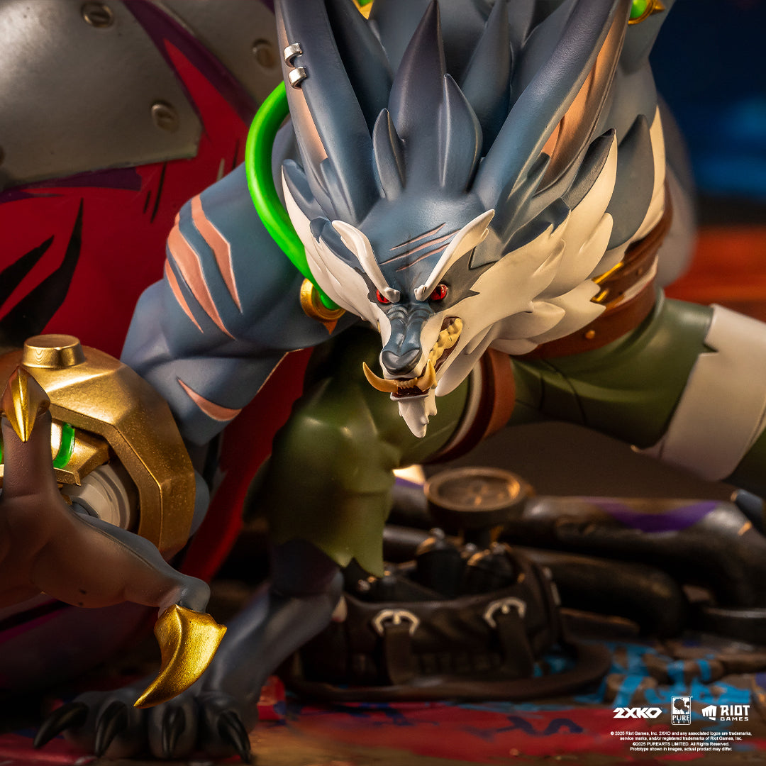 Jinx & Warwick Statue 2XKO League of Legends Pure Arts 1/10 Scale