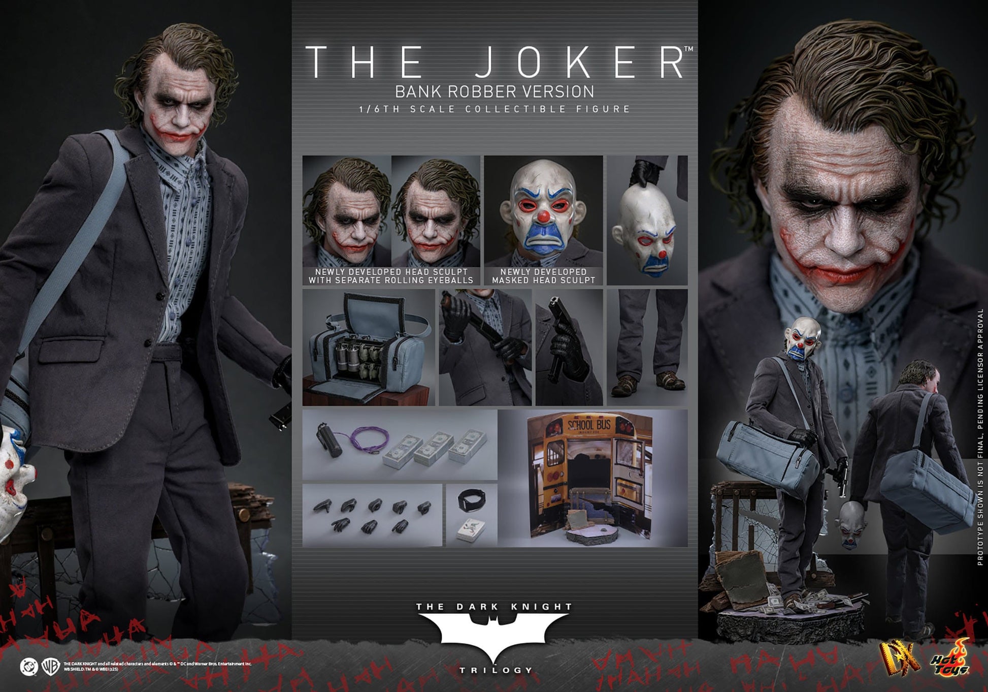 Joker Actionfigur DC The Dark Knight Figur von Hot Toys