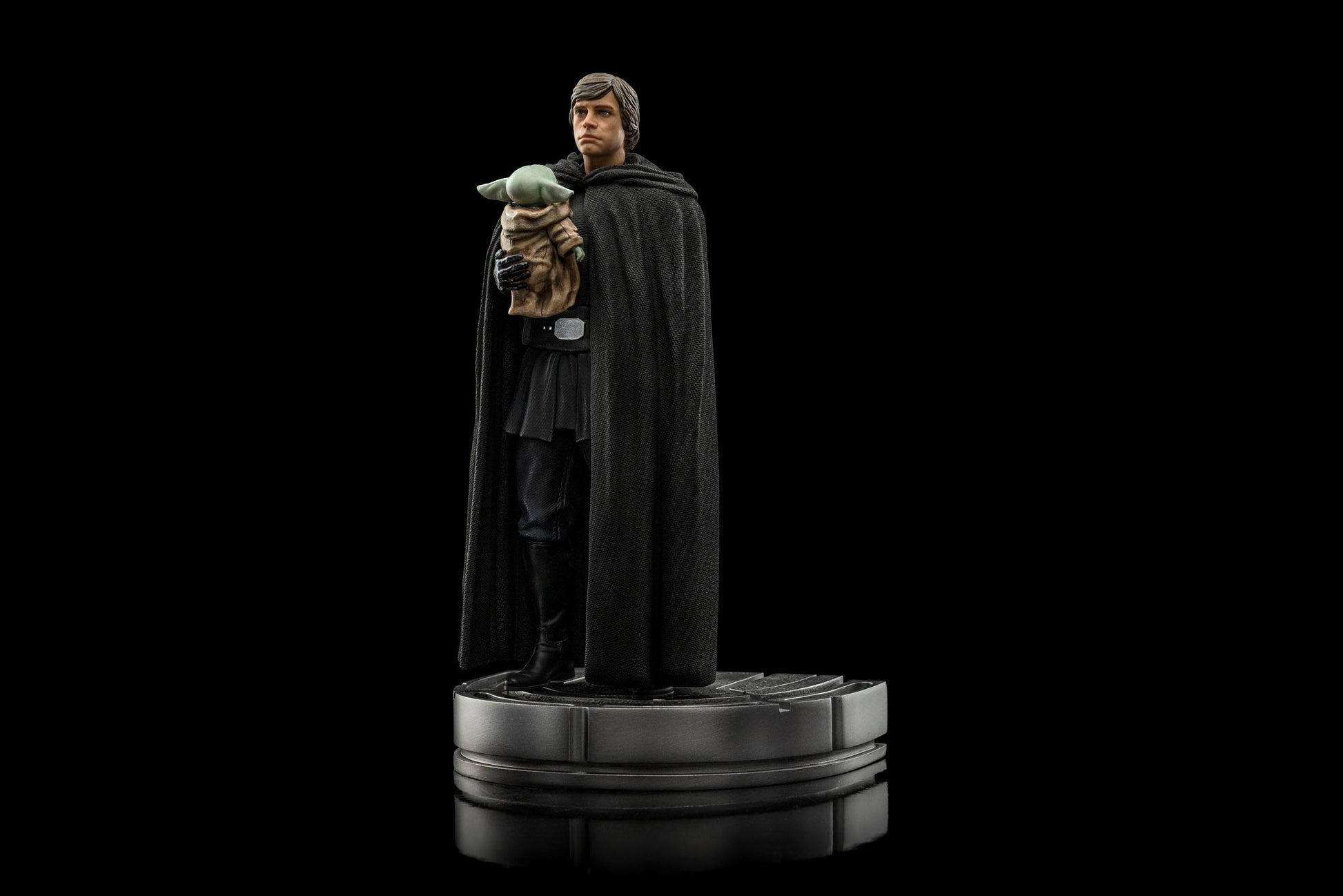 Luke Skywalker & Grogu Statue aus Star Wars The Mandalorian 1/10 Figur