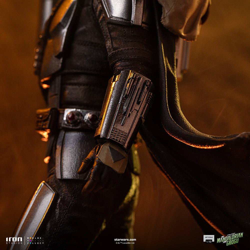 The Mandalorian & Grogu Statue Star Wars Mandalorian Movie Art Scale 1/10 Figur