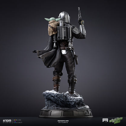 The Mandalorian & Grogu Statue Star Wars Mandalorian Movie Art Scale 1/10 Figur