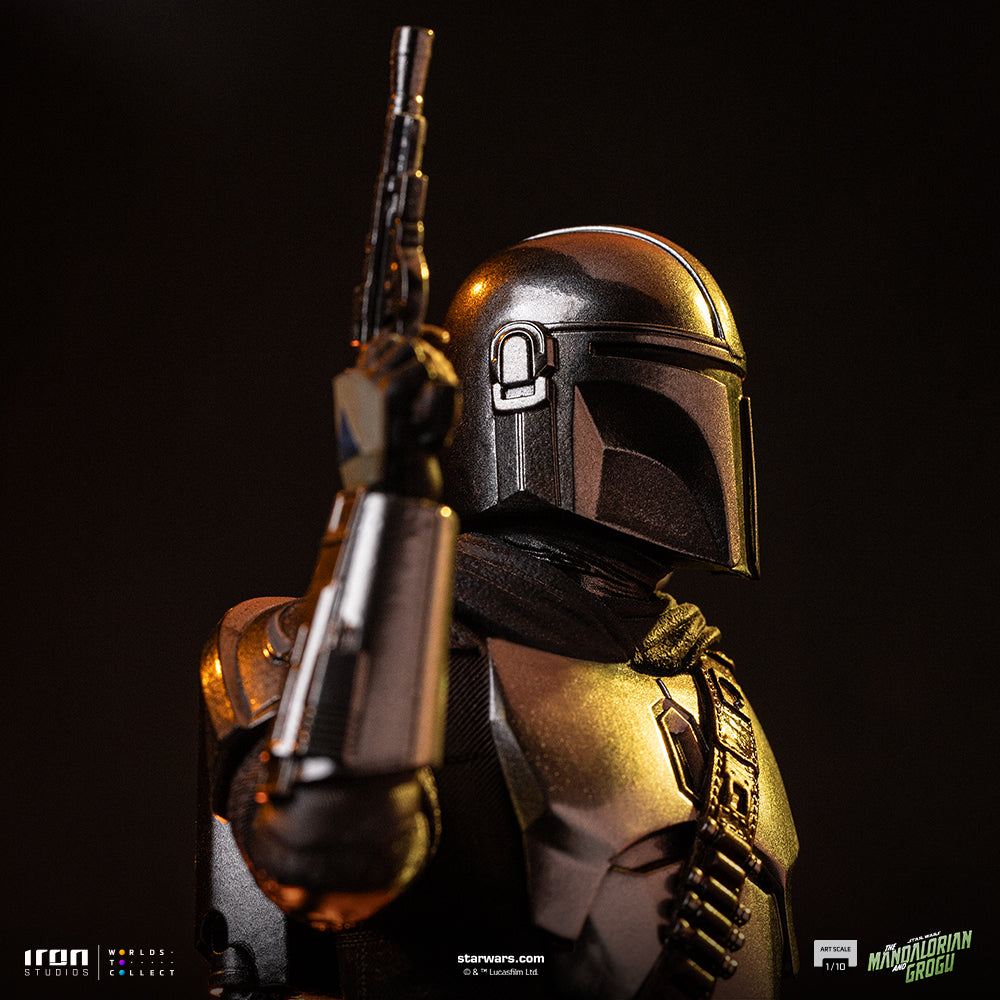 The Mandalorian & Grogu Statue Star Wars Mandalorian Movie Art Scale 1/10 Figur