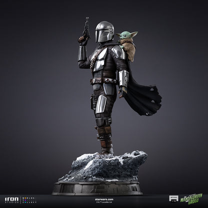 The Mandalorian & Grogu Statue Star Wars Mandalorian Movie Art Scale 1/10 Figur