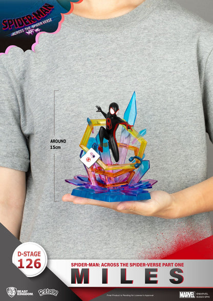 Miles Morales Statue aus Spider-Man: Across the Spider-Verse Marvel 15cm D-Stage Figur
