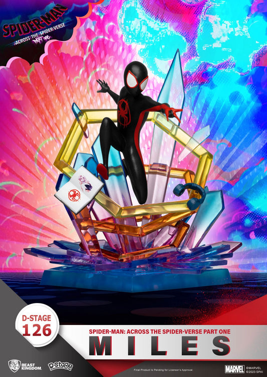 Miles Morales Statue aus Spider-Man: Across the Spider-Verse Marvel 15cm D-Stage Figur