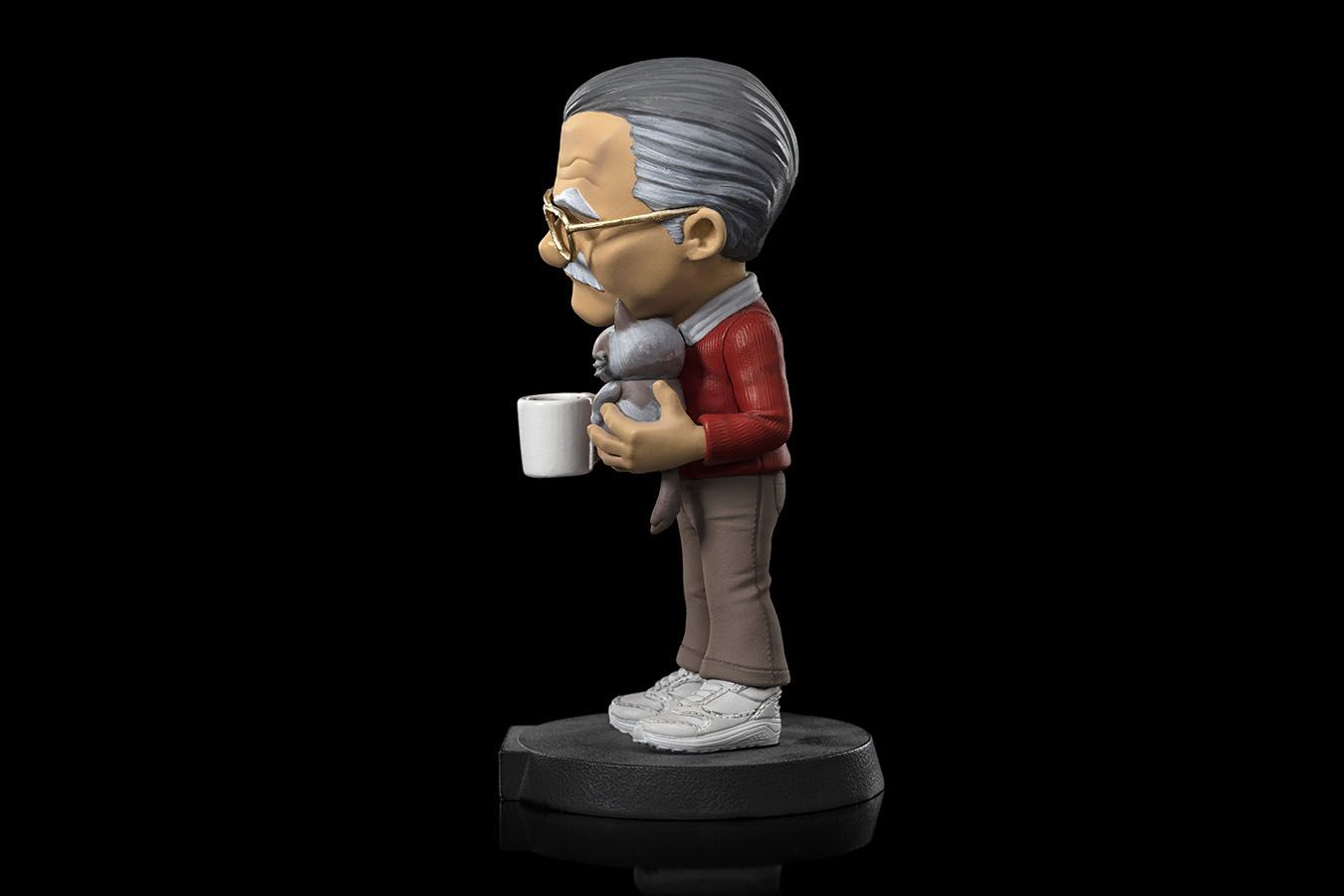Stan Lee Figur mit Grumpy Cat aus Marvel - Minico Iron Studios